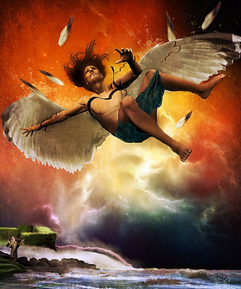 Icarus Falling by OhLizz on DeviantArt