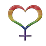 Lesbian Pride female Gender Symbol