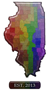 LGBT Equality Illinois Rainbow Map - LGBT Equality