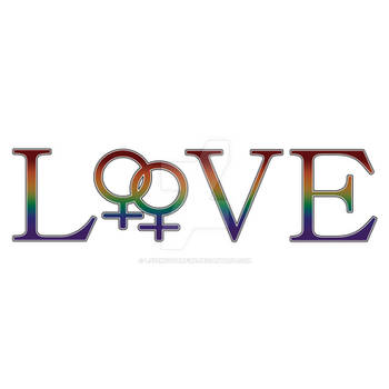 Lesbian Pride Rainbow love