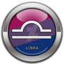Libra - Bisexual Pride  Button