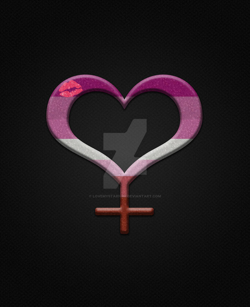 Lipstick Lesbian Pride Flag Gender Symbol By Lovemystarfire On Deviantart