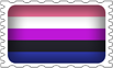 Gender Fluid Pride Stamp
