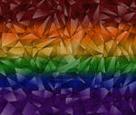 Rainbow Abstract Lines Flag Gradient by lovemystarfire