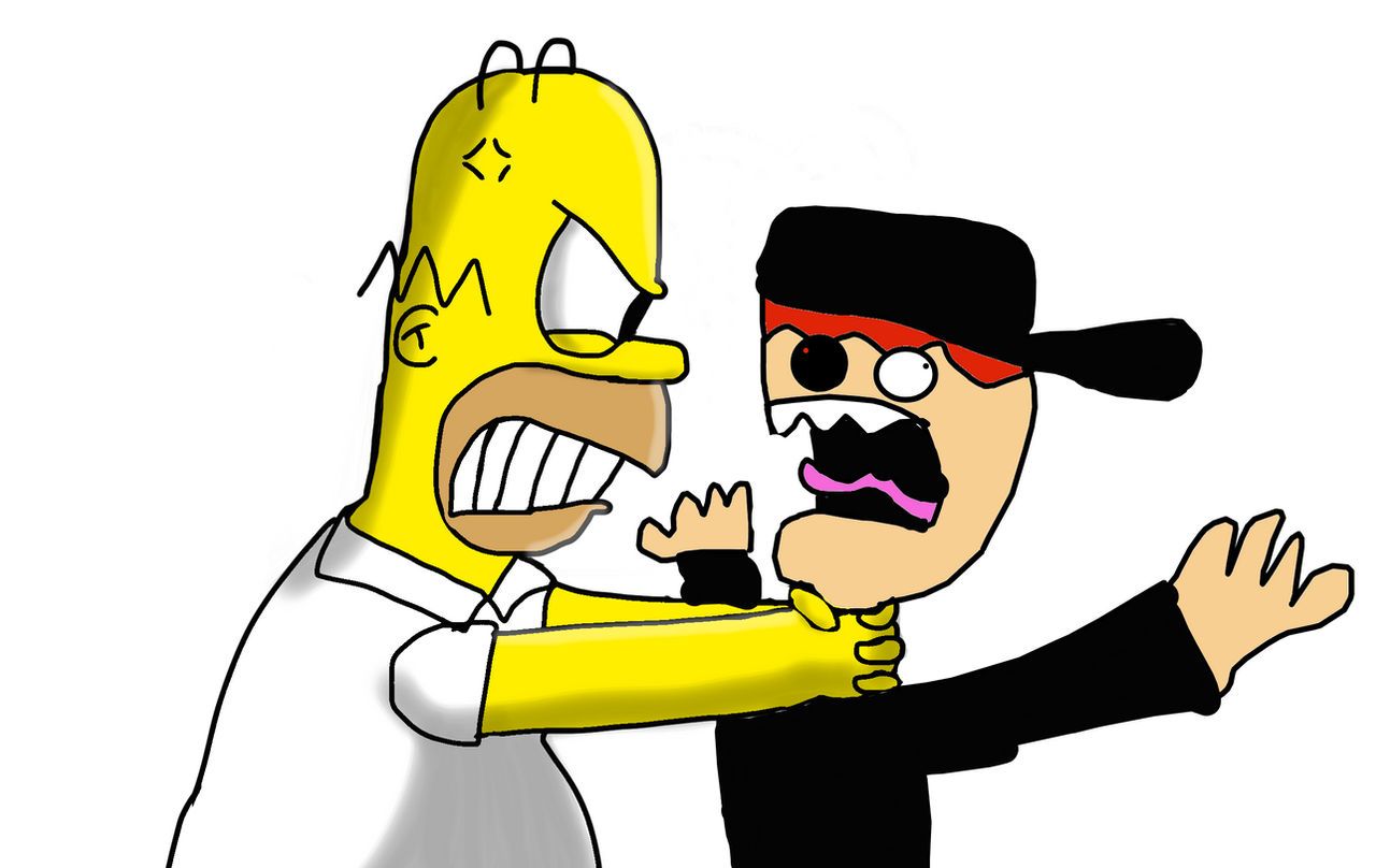 Strangle Humour Homer strangling evil samerys by inokegotoons on DeviantArt
