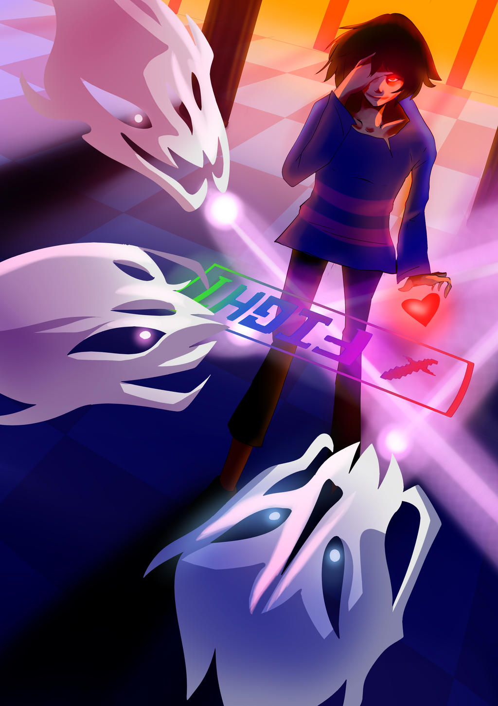 Chara vs Ghaster blasters by Arconnery on DeviantArt