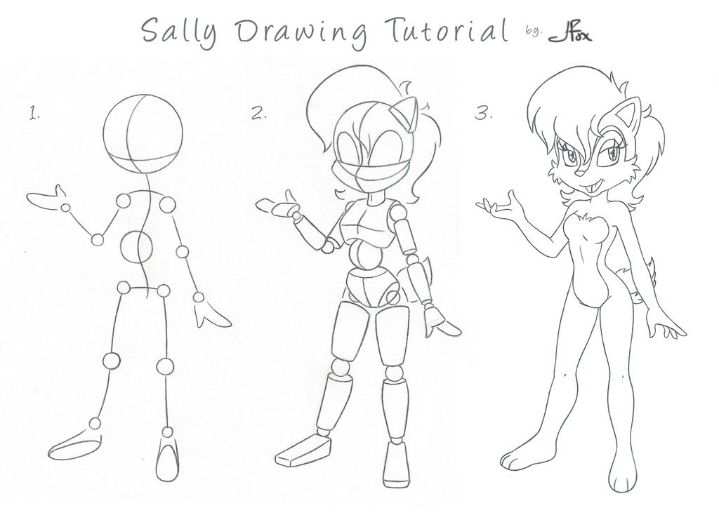 Sally Drawing Tutorial .:Sally Tutorial 2:. by JessFox on DeviantArt