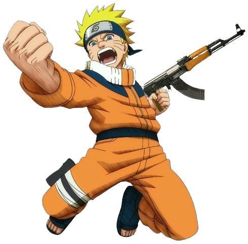 Naruto With an Ak-47