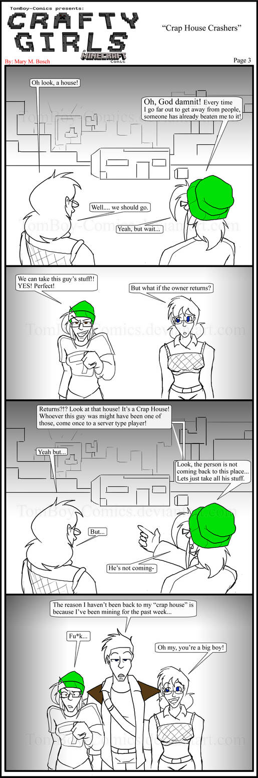 Minecraft Comic: Crafty Girls Pg3 by TomBoy-Comics on DeviantArt