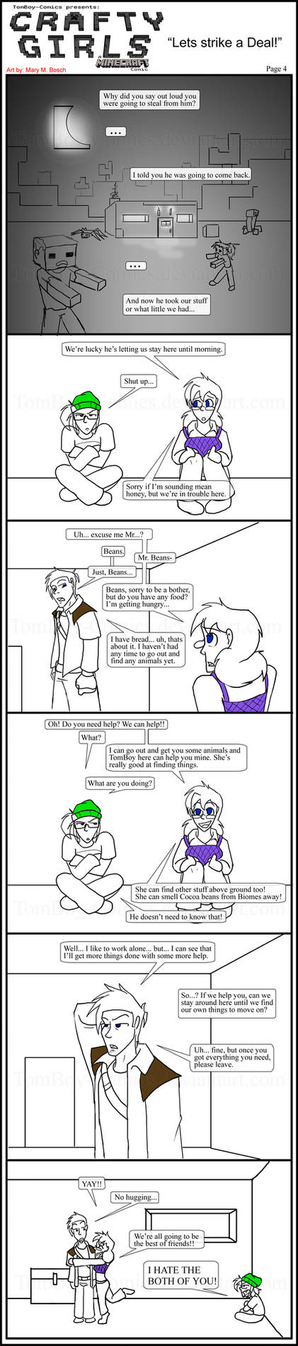 Minecraft Comic: Crafty Girls Pg 4 by TomBoy-Comics on DeviantArt