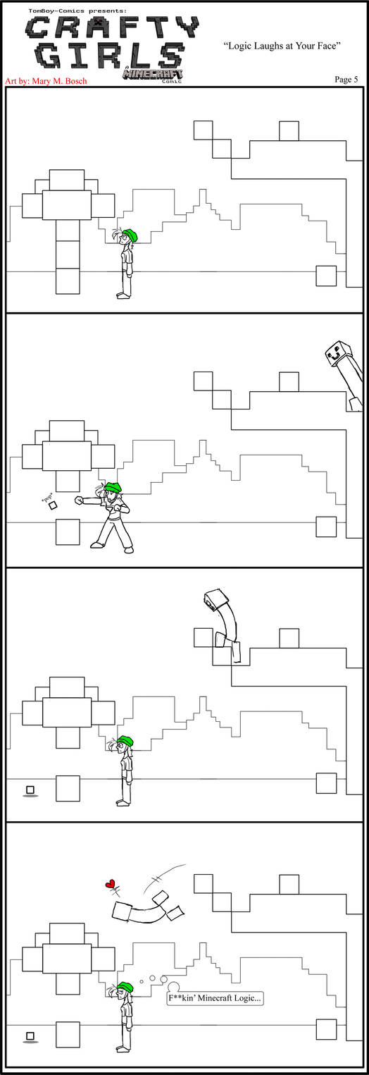 Minecraft Comic: Crafty Girls Pg 5 by TomBoy-Comics on DeviantArt