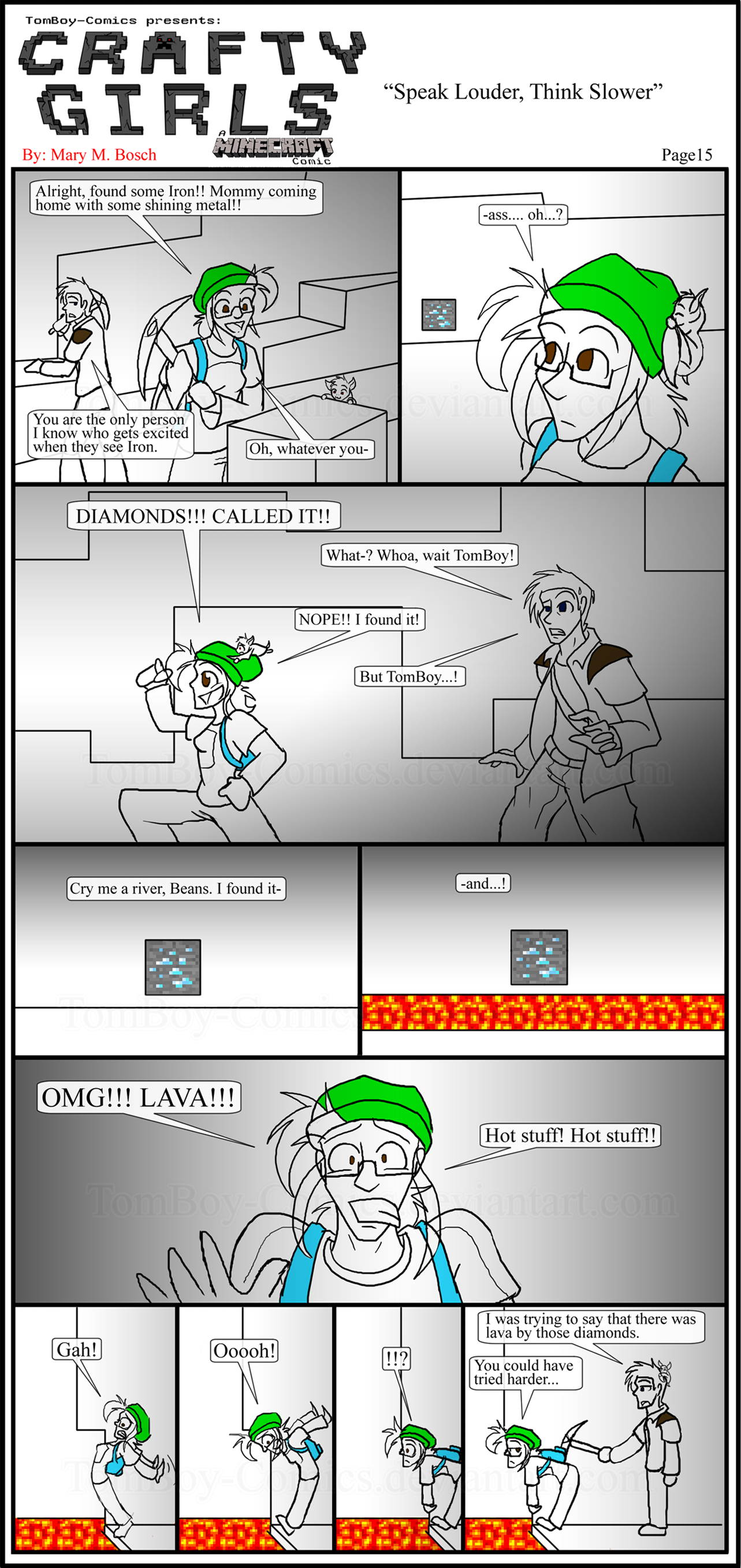 Minecraft Comic: CraftyGirls Pg 15