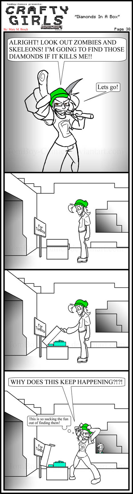 Minecraft Comic: CraftyGirls Pg 38 by TomBoy-Comics on DeviantArt