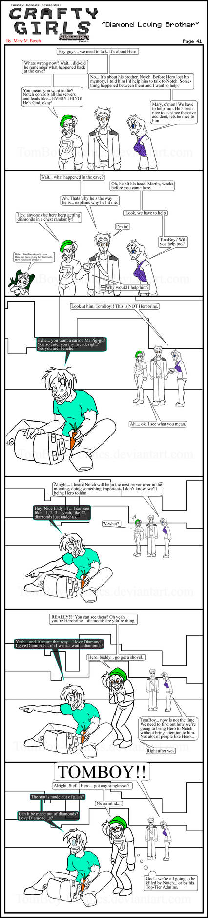 Minecraft Comic: CraftyGirls Pg 41 by TomBoy-Comics on DeviantArt
