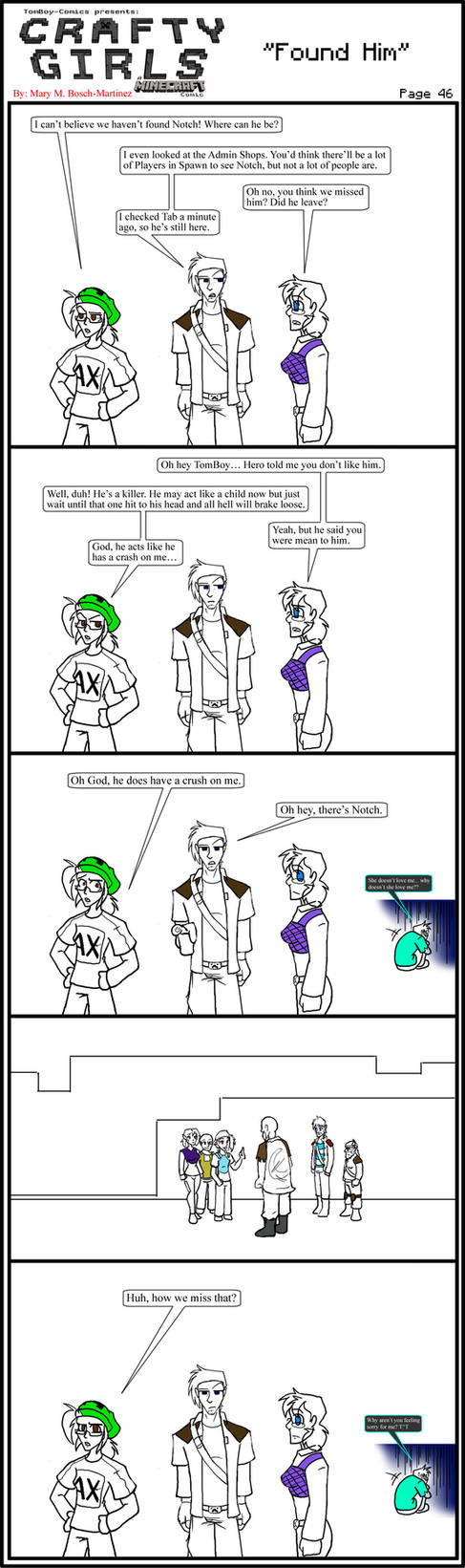 Minecraft Comic: CraftyGirls Pg 46 by TomBoy-Comics on DeviantArt