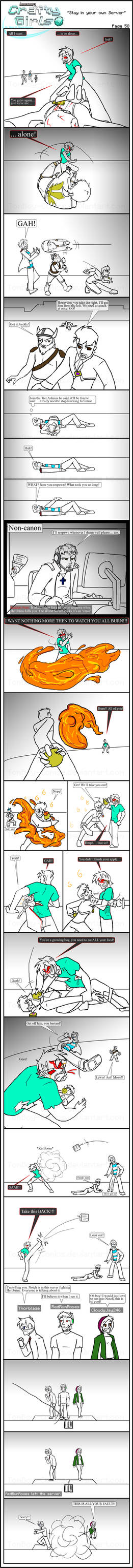 Minecraft Comic: CraftyGirls Pg 58 by TomBoy-Comics on DeviantArt