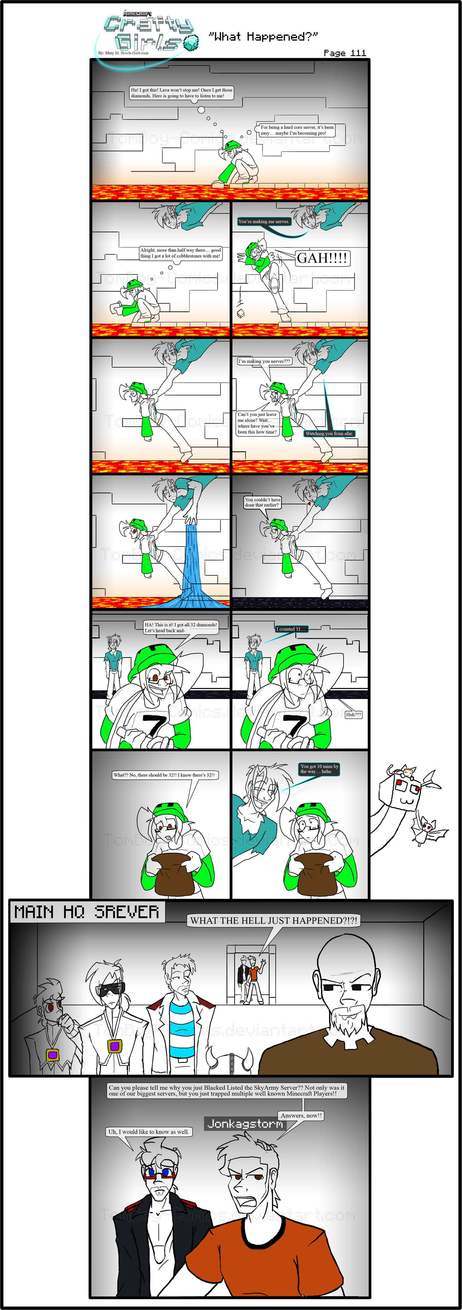 Minecraft Comic: CraftyGirls Pg 111 by TomBoy-Comics on DeviantArt