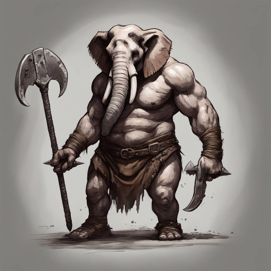 Elephant man barbarian