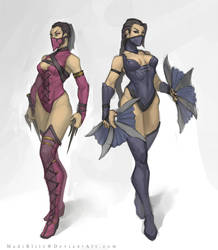 .Kitana - Mileena.