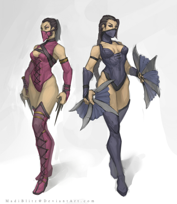 .Kitana - Mileena.