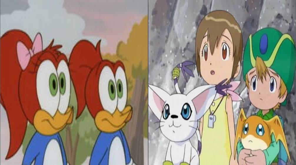 Splinter and Knothead meet T.K. and Kari by AndrewOmar06 on DeviantArt