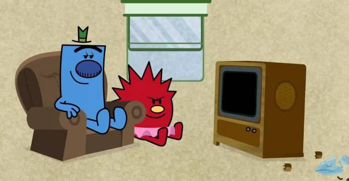 Mr. Grumpy and Little Miss Scary watching TV Meme by AndrewOmar06 on ...