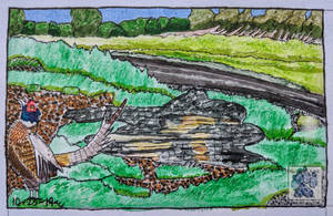 Inktober 2019 day 25: oxbow trail