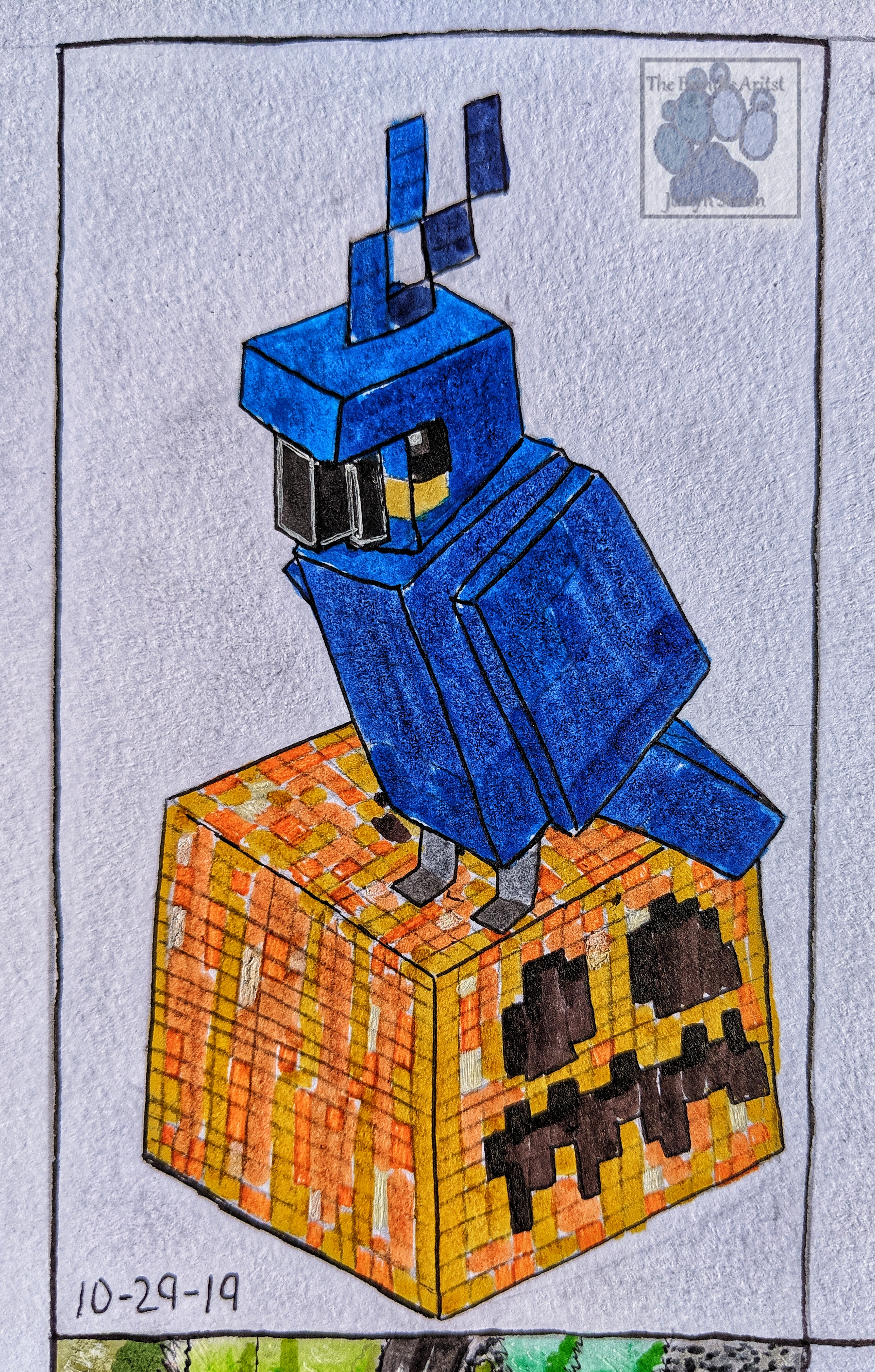 Inktober 19 Day 29 Minecraft Parrot By Justyn16 On Deviantart Inktober 19 Day 29 Minecraft Parrot By Justyn16 On Deviantart