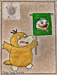 Oregon ducks fan Psyduck