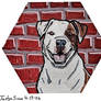 Brickbound Guardian American Bulldog Catan Hex Art