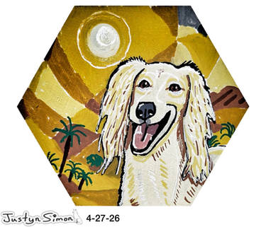 Desertbound Guardian: The Saluki of the Final Hex