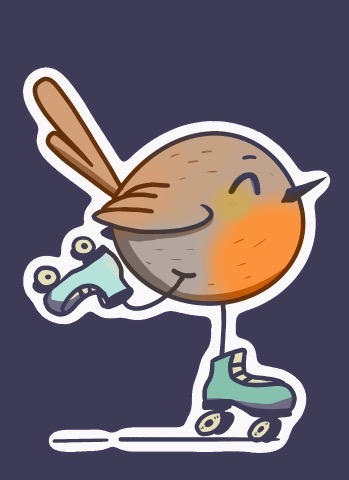 Roller robin by Namilulali on DeviantArt