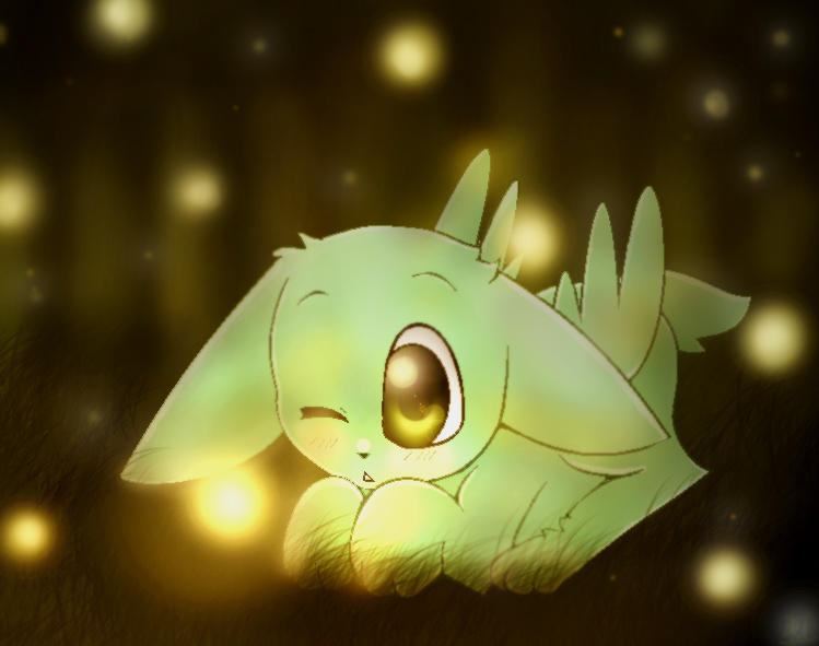 Flying mint bunny by thunderbolt3000 on DeviantArt