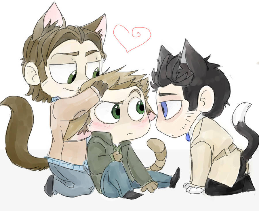 supernatural kittens by here-but-not