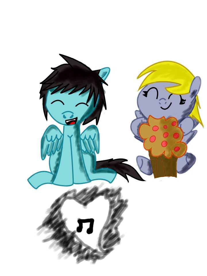 Flaring Dash and Derpy by Pinkiemania on DeviantArt