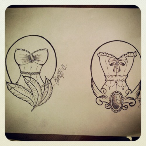 burlesque corset tattoo sketch by ShellyZTrueheartInk on DeviantArt burlesque corset tattoo sketch by ShellyZTrueheartInk on DeviantArt