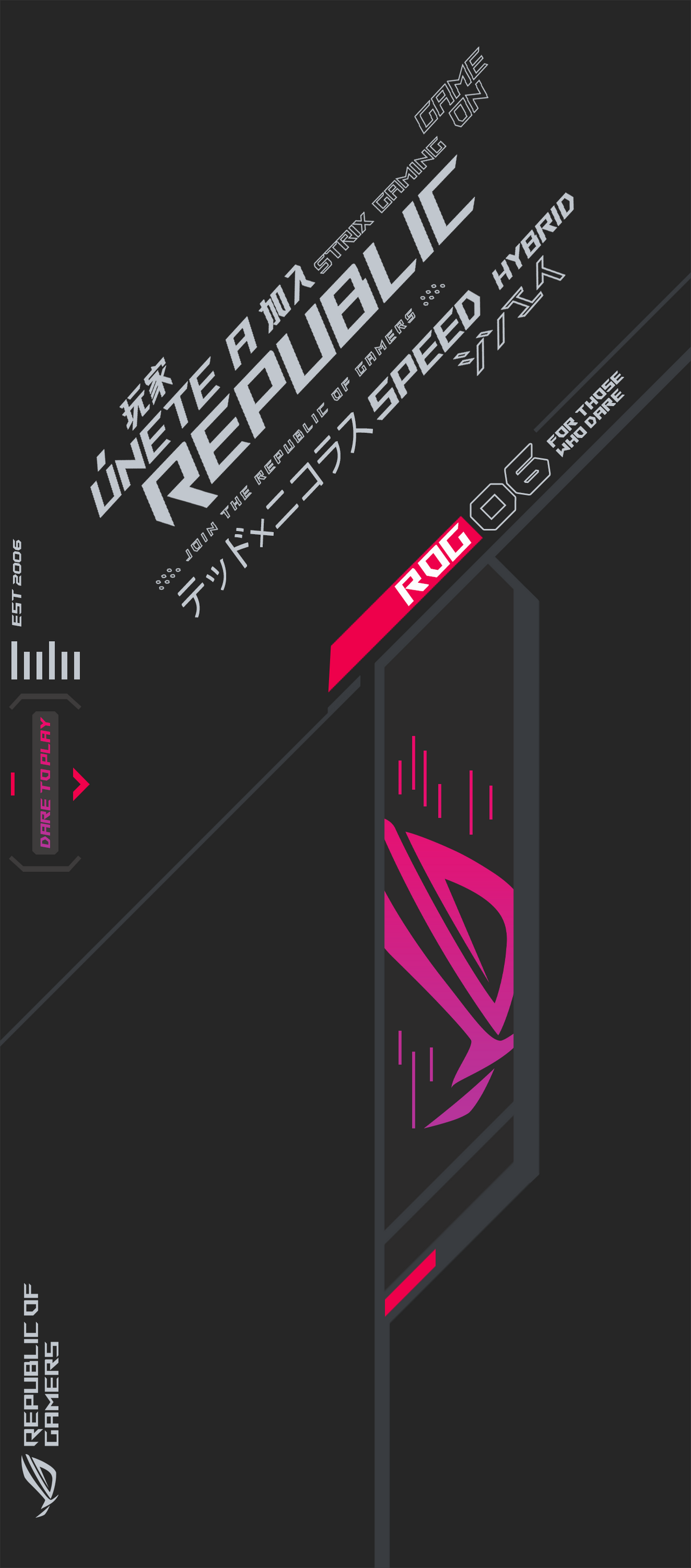 Asus ROG 6 Black Phone Wallpaper by Hardzvixiv on DeviantArt