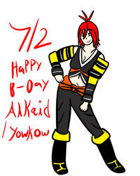 Alkaid/Yowkow Belated birthday  by KaigunMontoya