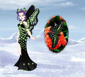 Round 8: Tailed Jay Butterfly Gown