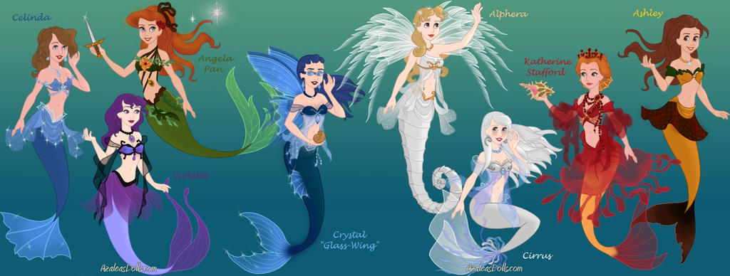 My Favorite CAC Characters as Mermaids