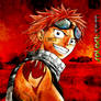 Natsu on fire