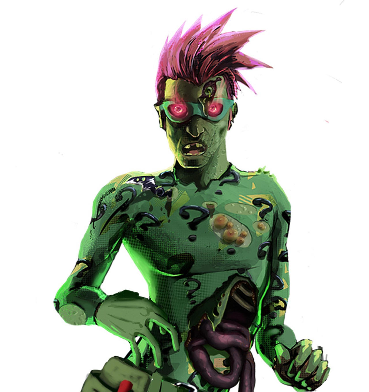 Riddler infected design scrap by pancakestilldeath on DeviantArt