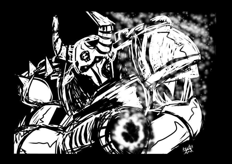 Warhammer 40'000 Chaos Marine by adamantis on DeviantArt