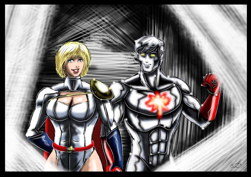 Powergirl / Captain Atom