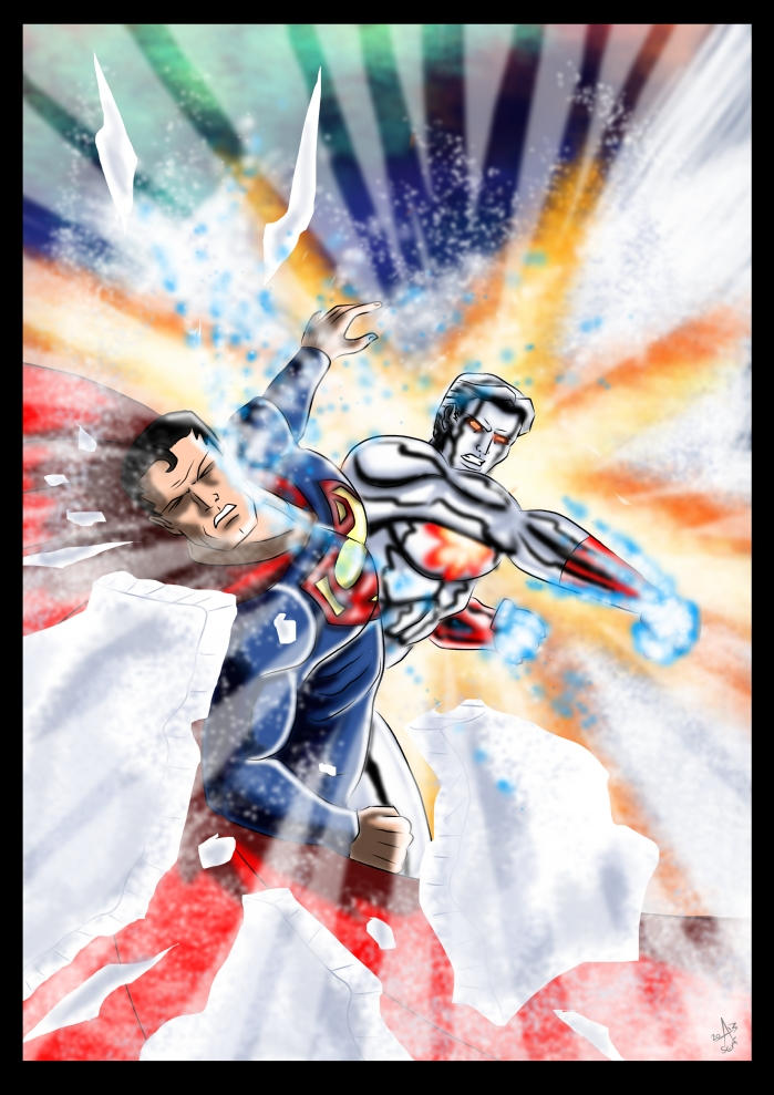 Captain Atom Vs Superman by adamantis on DeviantArt
