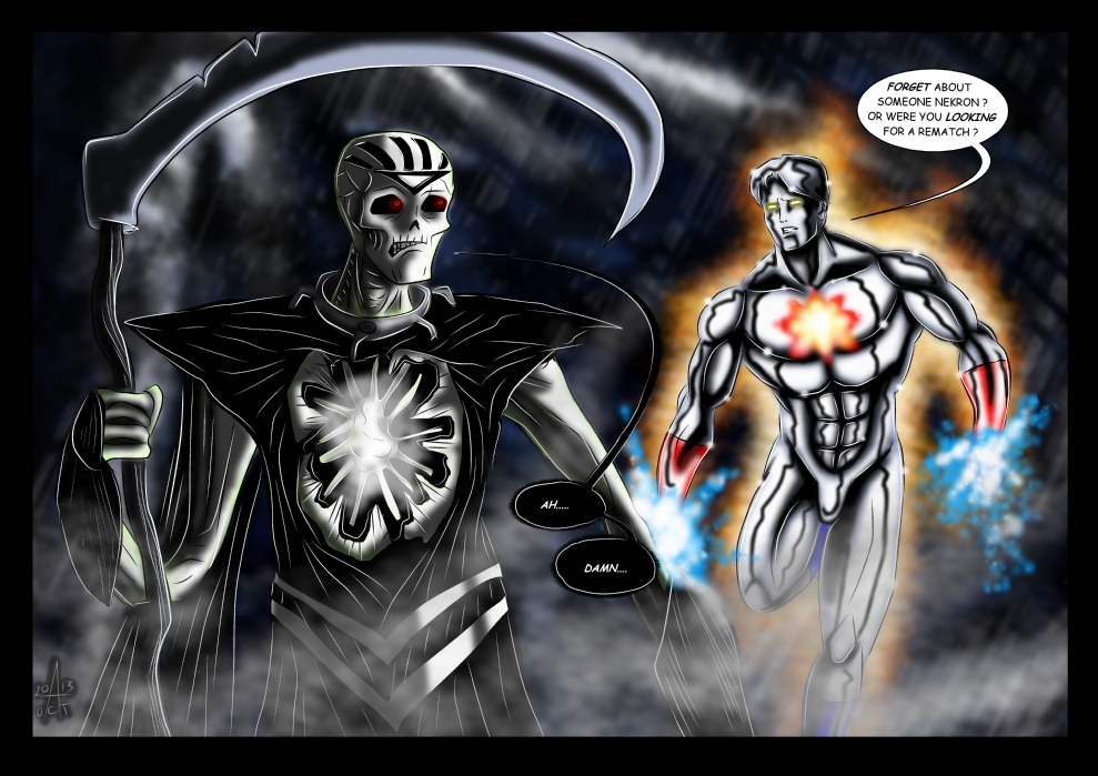 Blackest Night - Captain Atom Vs Nekron by adamantis on DeviantArt