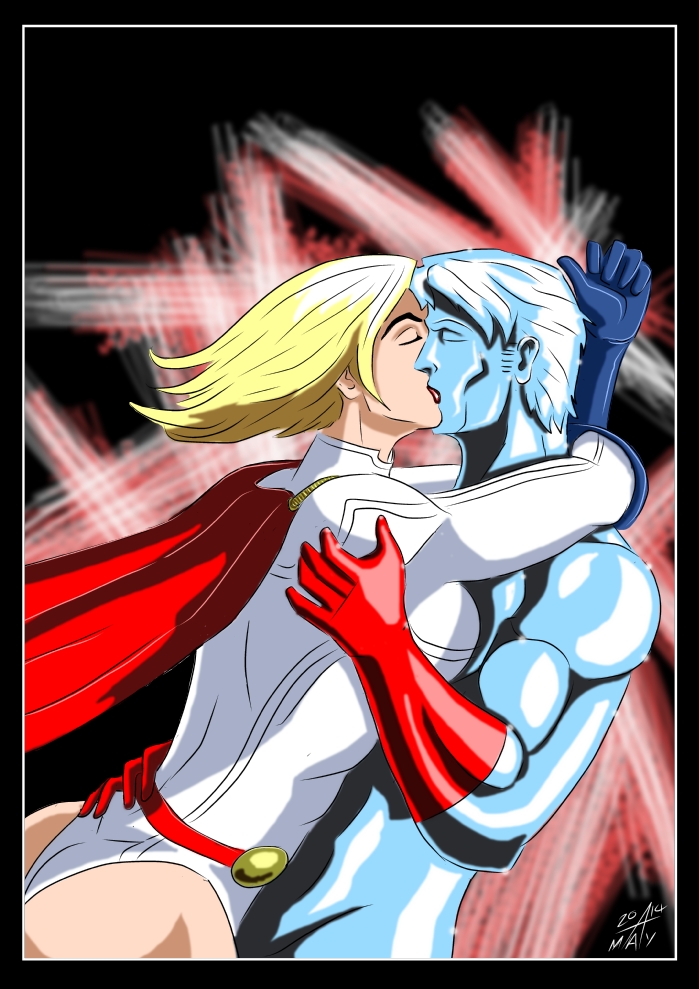 Powergirl and Captain Atom - Kiss