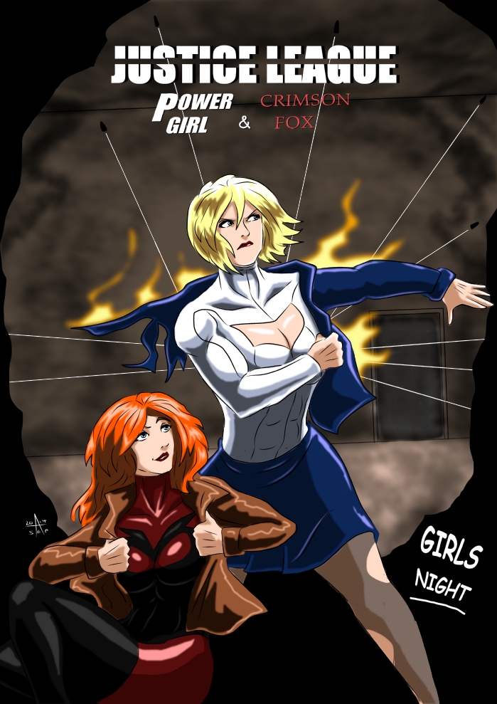 Power Girl and Crimson Fox - Girls Night