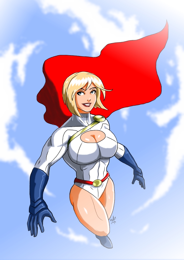 Power Girl - Flying high by adamantis