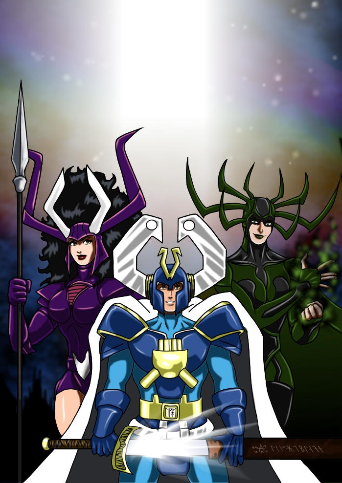 Asgardians - Karnilla, Balder, Hela by adamantis on DeviantArt